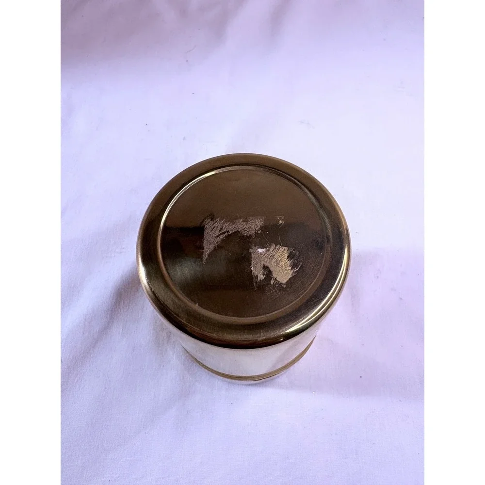 Gold Tone Metal Powdered Sugar Shaker Vintage‎ Cocoa Duster Flour Canister Lid